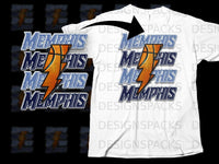 Load image into Gallery viewer, Memphis Lightning Basketball Fan T-shirt
