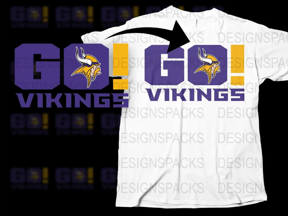 Minnesota Vikings T-Shirt Sports Fan Apparel Unisex Logo Tee NFL Football Merchandise