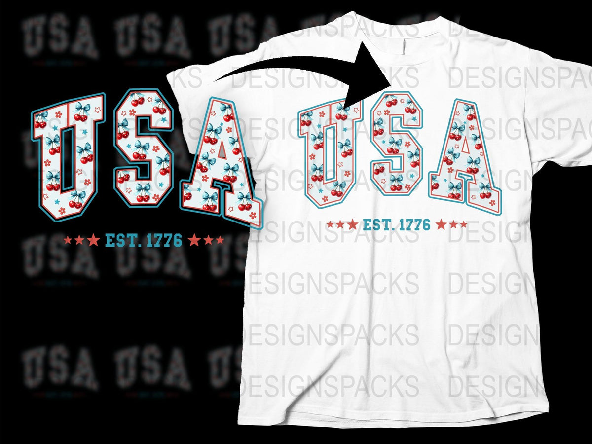 USA Patriotic T-Shirt, Vintage Flag Design, Est. 1776 Graphic Tee, Unisex White Shirt for 4th of July