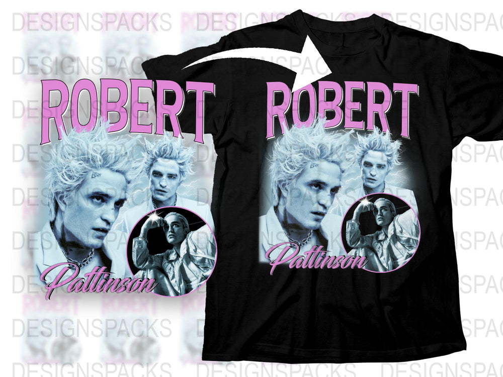 Robert Pattinson Graphic T-Shirt, Twilight Saga Movie Tee, Unisex Black Cotton Shirt, Fan Merchandise, Casual Wear