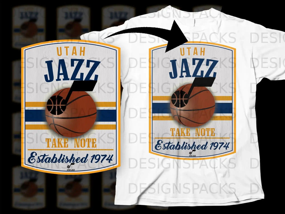 Utah Jazz Take Note Established 1974 T-shirt