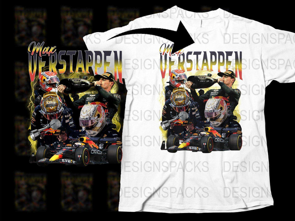 Max Verstappen Graphic T-Shirt, Formula One Racing Fan Merch, Grand Prix Inspired, Motorsport Clothing, Gift for Race Fans