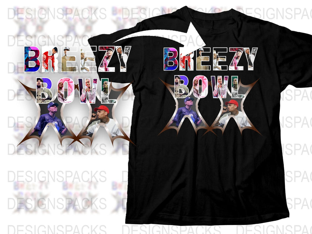 Breezy Bowl Graphic T-Shirt, Colorful Typography Design, Unisex Fashion Tee, Unique Casual Wear