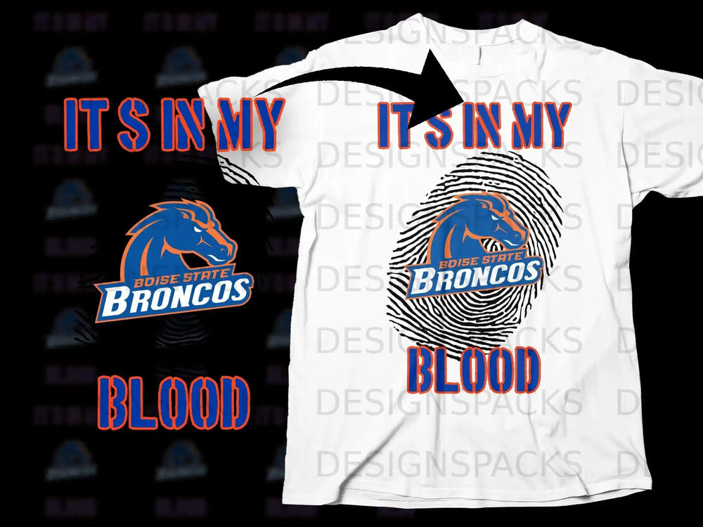 Boise State Broncos It's In My Blood Shirt