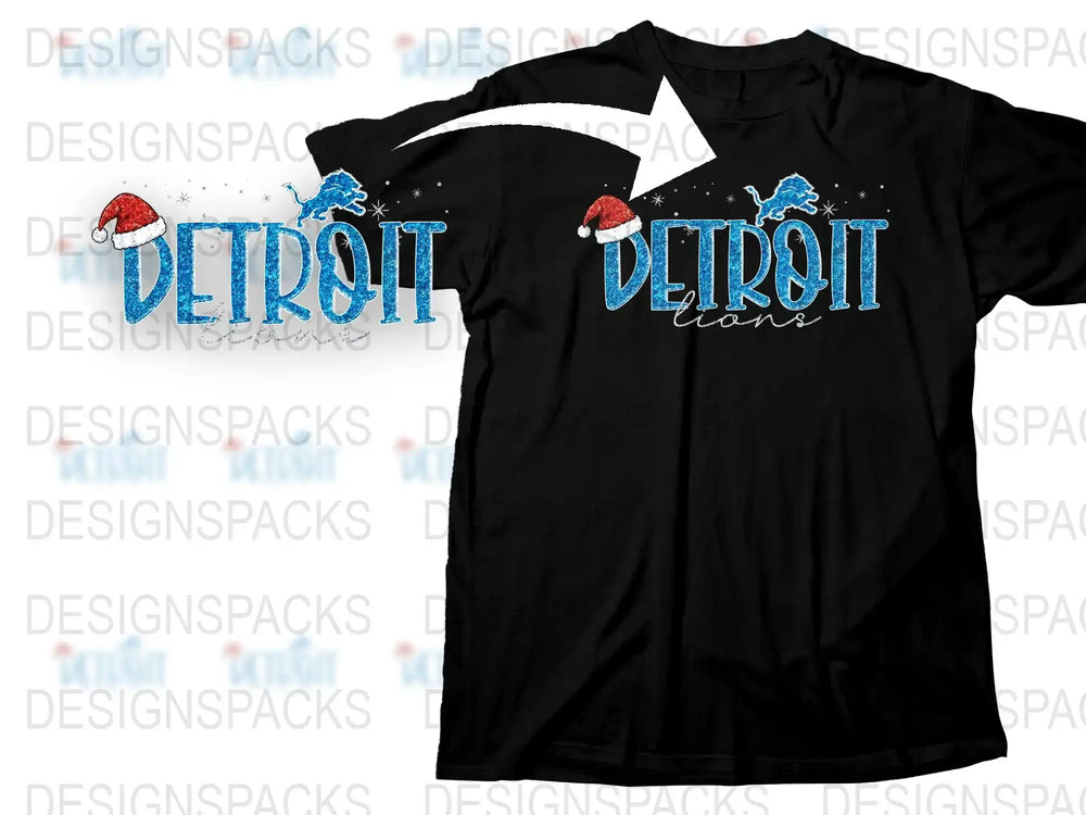 Detroit Themed T-Shirt with Icy Blue Text and Red Mushroom Graphics, Urban Streetwear Style Tee