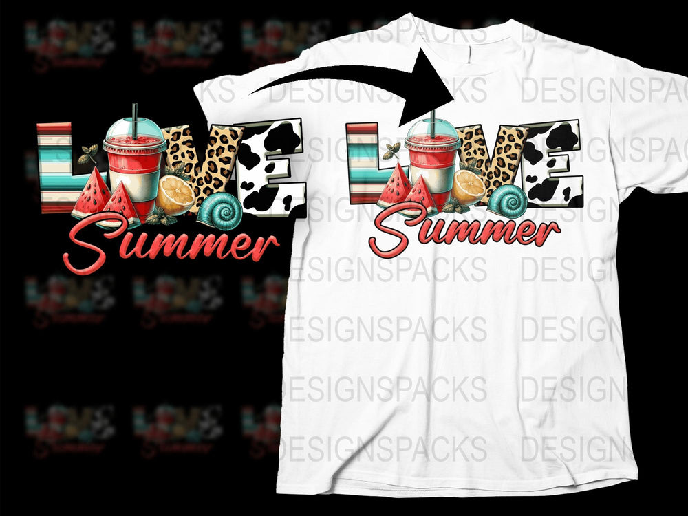 Summer Vibes T-Shirt, Leopard Print, Tropical Drink Graphic, Beach Style, Casual Wear, Cool Summer Fashion, Unisex Tees