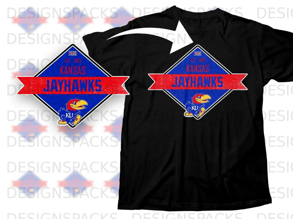 Kansas Jayhawks Big 12 Conference Logo T-Shirt