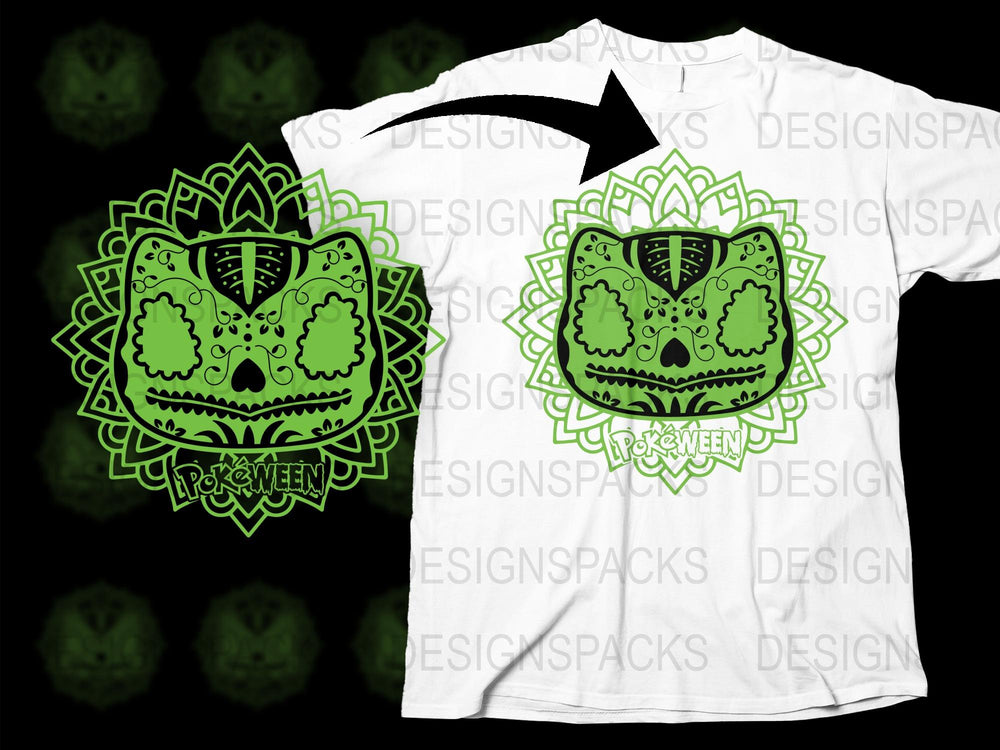 Neon Green Skull T-Shirt, Glow in the Dark Graphic Tee, Spooky Halloween Apparel, Unique Streetwear Design