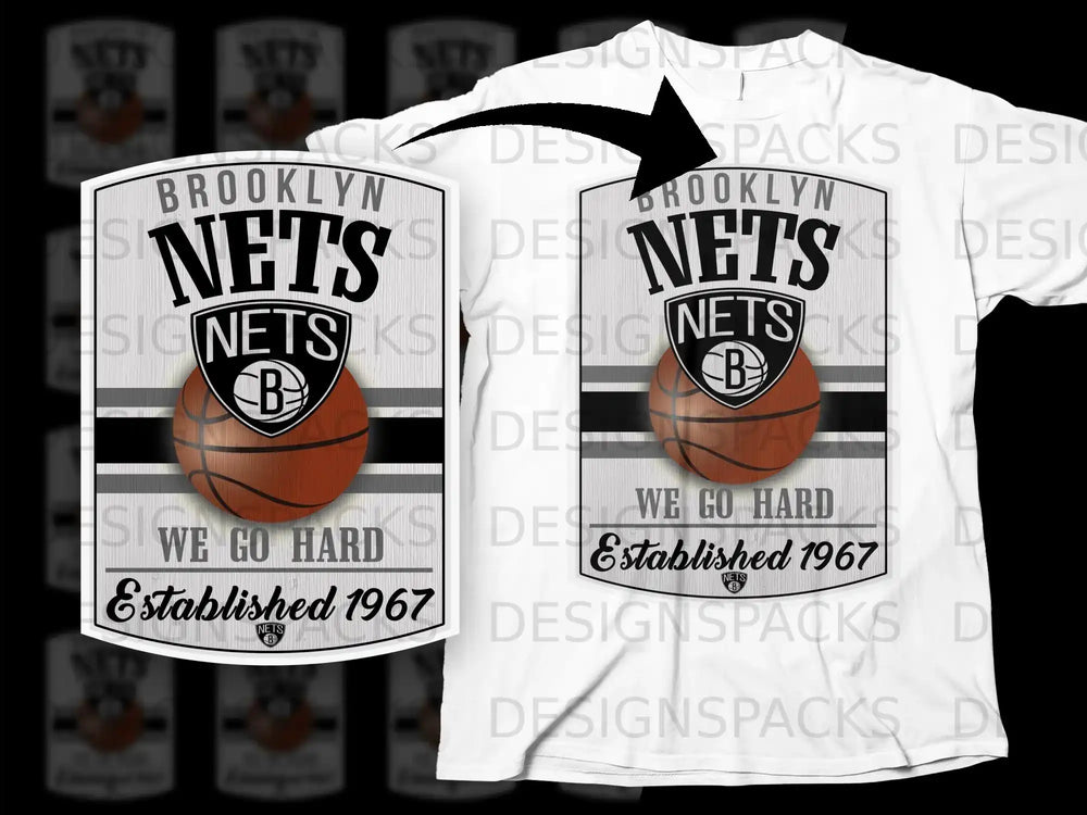 Brooklyn Nets We Go Hard Established 1967 Shirt
