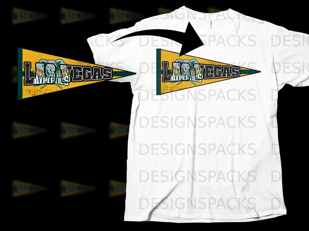 Las Vegas Athletics Pennant Design T-Shirt