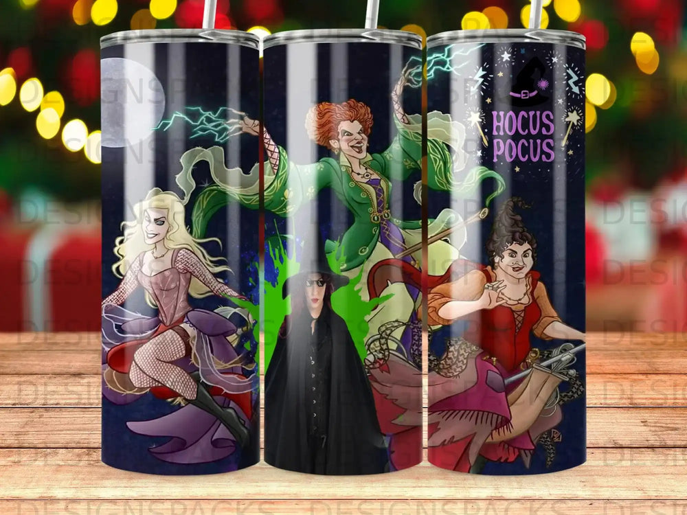 Hocus Pocus Sanderson sisters with text.