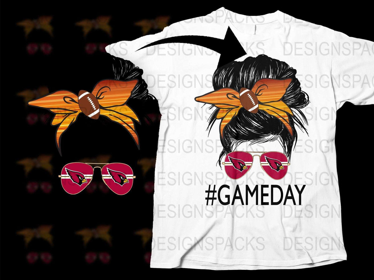 Women's Football Game Day T-Shirt, Trendy Sports Fan Graphic Tee, Stylish Casual Wear