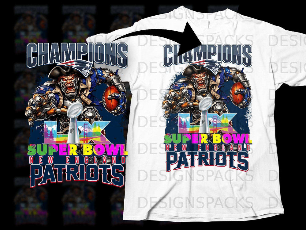 Champions New England Patriots Super Bowl T-Shirt