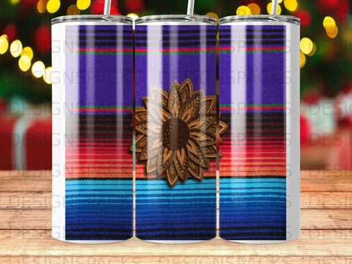 Serape Striped Sunflower Design Vibrant Pattern product type
