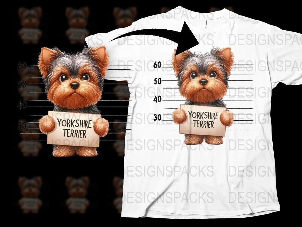 Yorkshire Terrier T-Shirt, Cute Dog Graphic Tee, Pet Lover Gift, Unisex Yorkie Shirt Design