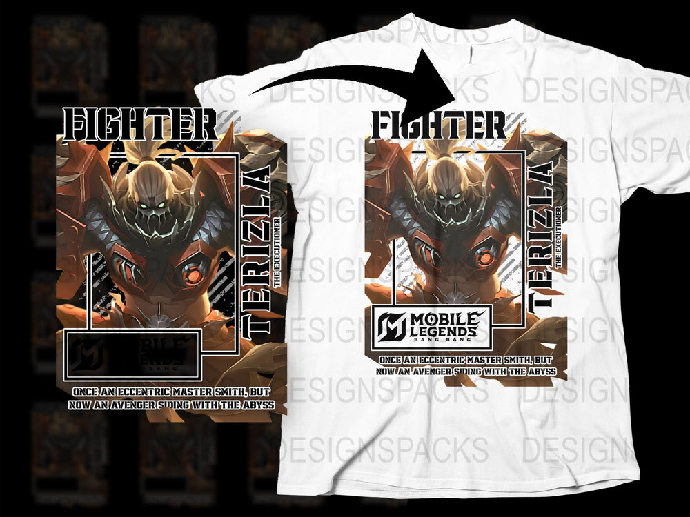 Mobile Legends Fighter T-Shirt, Anime Graphic Tee, Gamer Apparel, Unisex Fashion Clothing