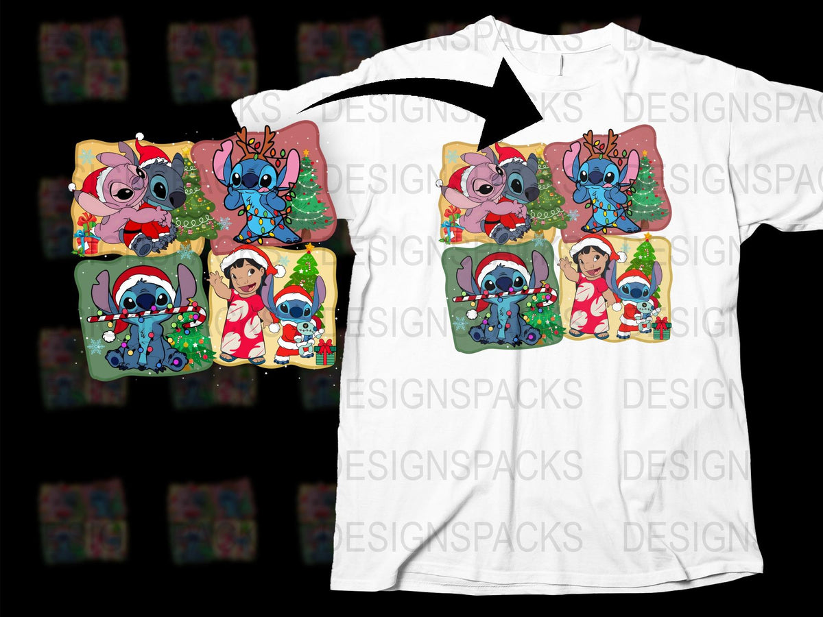 Cute Cartoon Elephant Christmas T-Shirt, Festive Holiday Graphic Tee, Colorful Kids and Adult Sizes Available