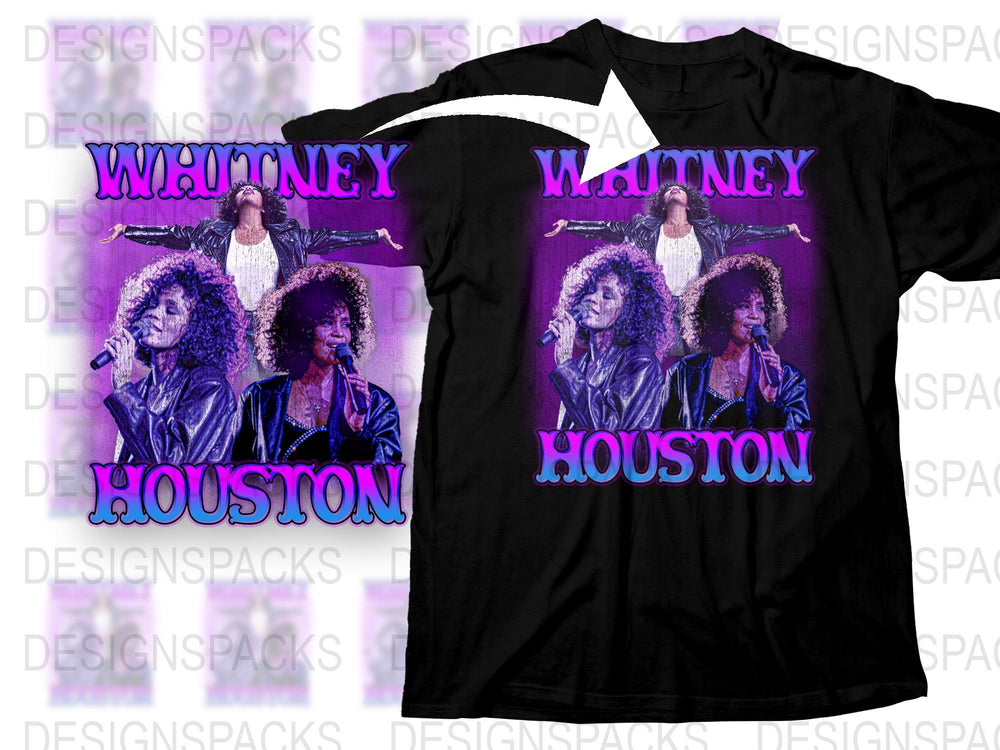 Vintage Whitney Houston T-Shirt, Retro 90s Pop Icon Music Tee, Unisex Concert Shirt, Gift for Music Lovers