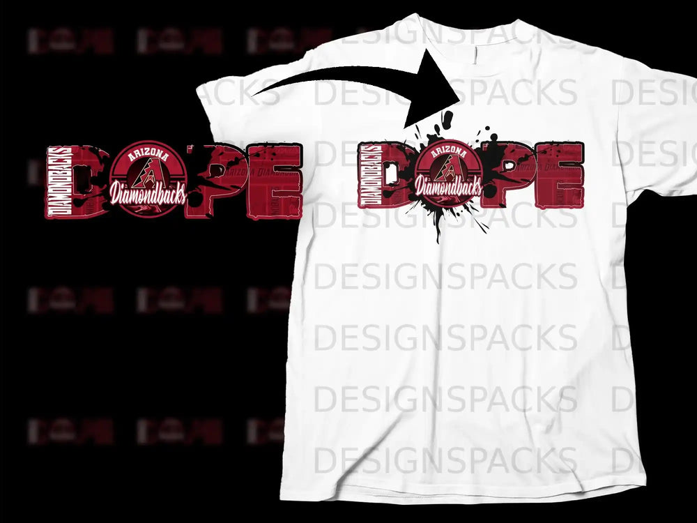 Arizona Diamondbacks DOPE Design White T-shirt