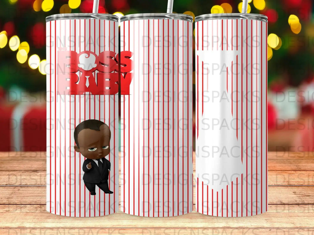 Boss Baby Stripes Character Cartoon Movie Tumbler product type