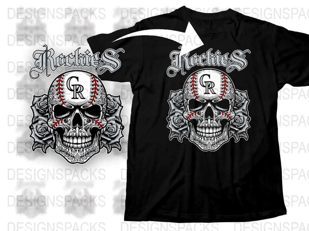 Gothic Skull T-Shirt, Unisex Black Tee with White Skeleton Design, Rocker Style, Casual Streetwear Fashion