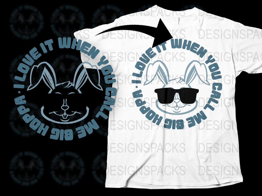 Funny Rabbit Sunglasses T-Shirt, Cool Bunny Graphic Tee, HipHop Style Shirt