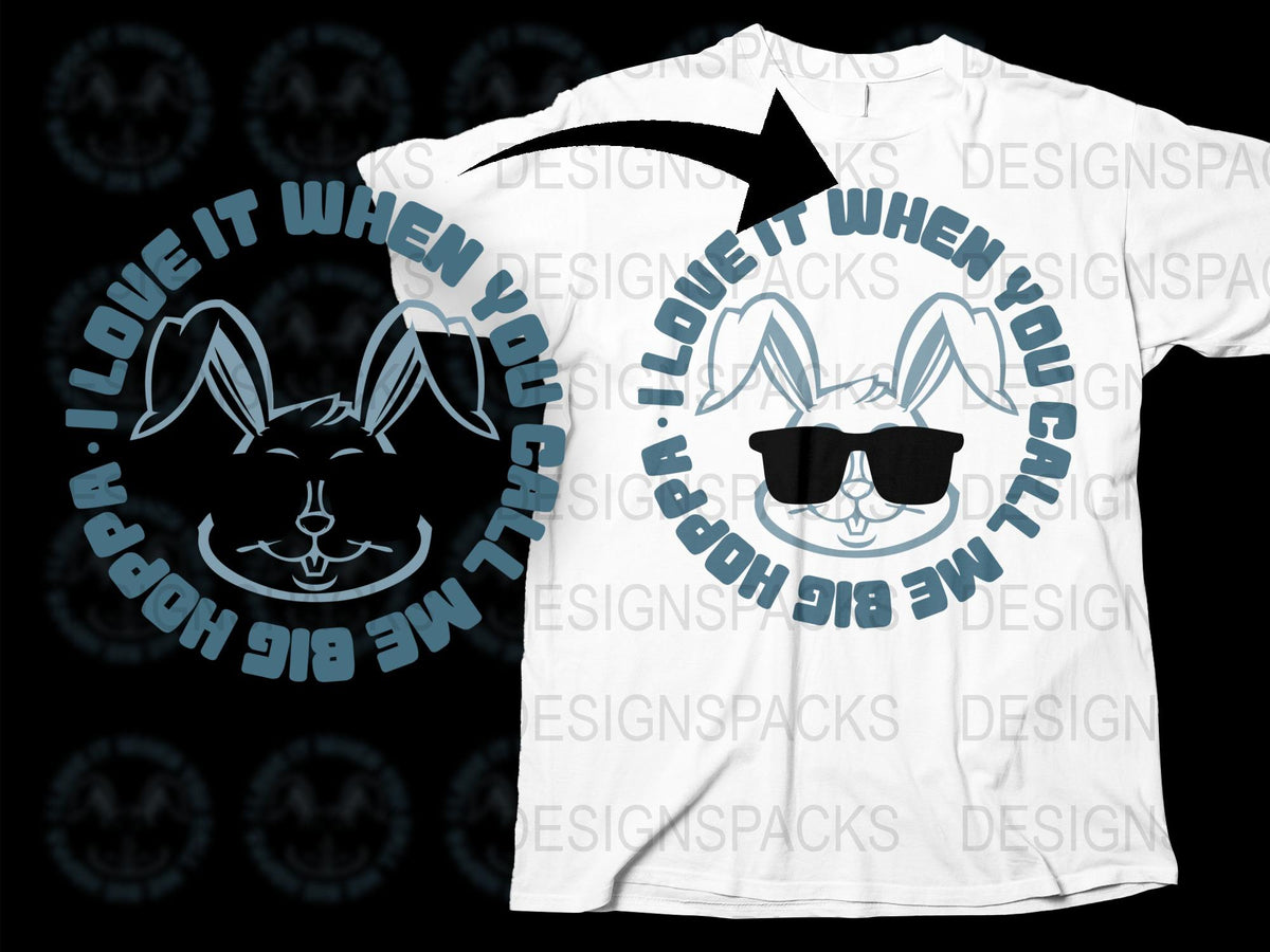 Funny Rabbit Sunglasses T-Shirt, Cool Bunny Graphic Tee, HipHop Style Shirt