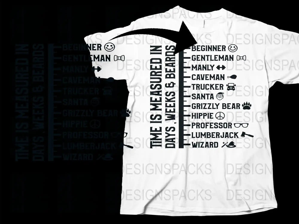 Men's Graphic T-Shirt with Unique Typography Design - Gentleman Lumberjack Wizard Styles