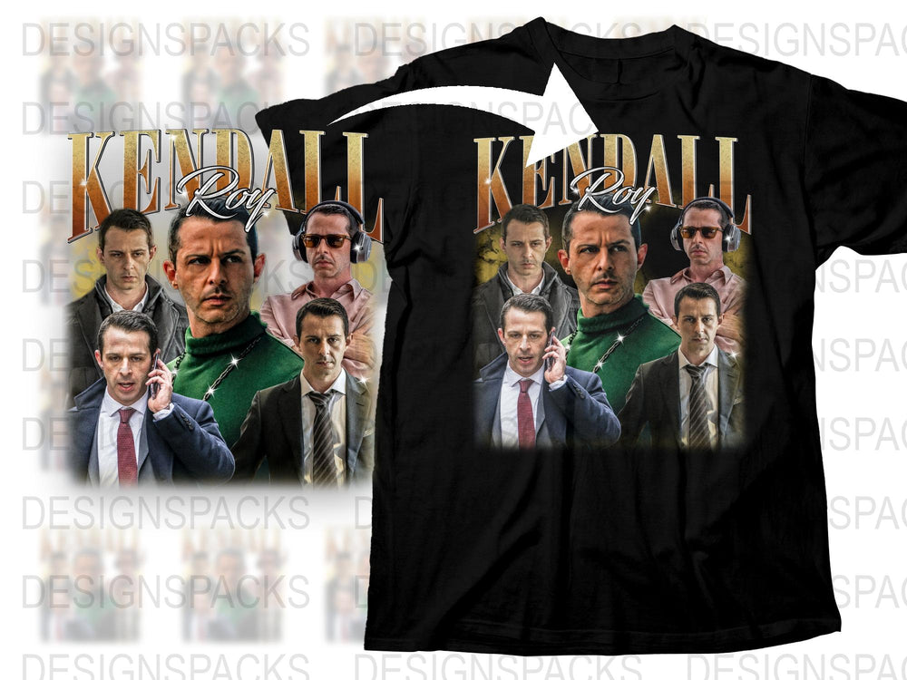 Kendall Roy Inspired T-Shirt, HBO Drama Series Fan Merch, Men's Graphic Tee, Multiple Character Prints, Fashion Apparel