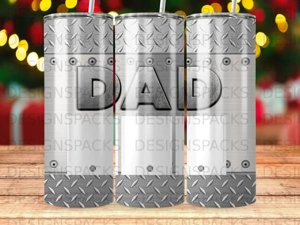 Rugged DAD diamond plate metallic brushed tumbler product type