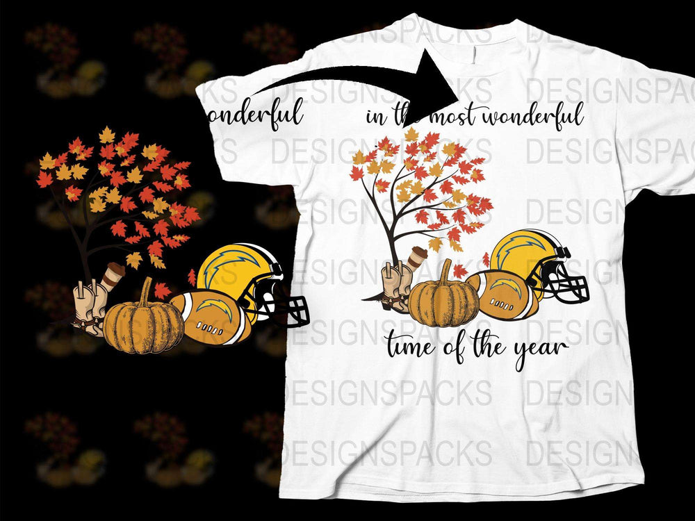 Autumn Football Pumpkin Graphic T-Shirt, Fall Seasonal Sports Casual Wear, Thanksgiving Family Tee