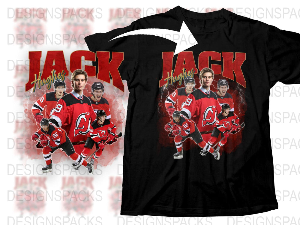 Jack Hughes New Jersey Devils Sports Team Graphic T-Shirt, Fan Apparel Gift