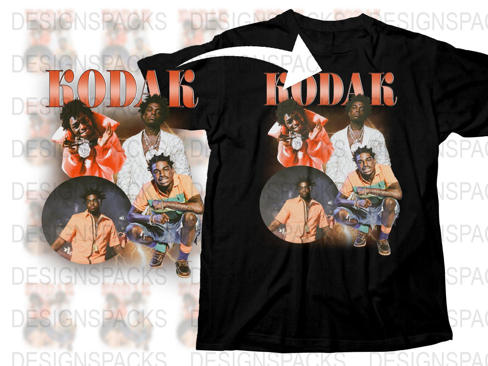 Vintage Kodak Black Inspired Graphic T-Shirt, Retro Hip Hop Tee, Unisex Casual Streetwear Style