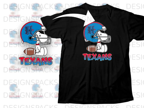 Snoopy Football Texans Helmet H Star Design product type