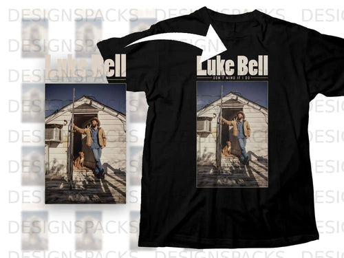 Luke Bell album art with man and dog outside a white shed.