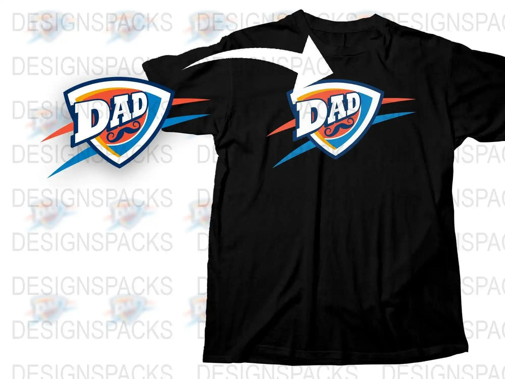 Dad Superhero T-Shirt, Cool Fathers Day Gift, Black Graphic Tee, Father Birthday Present