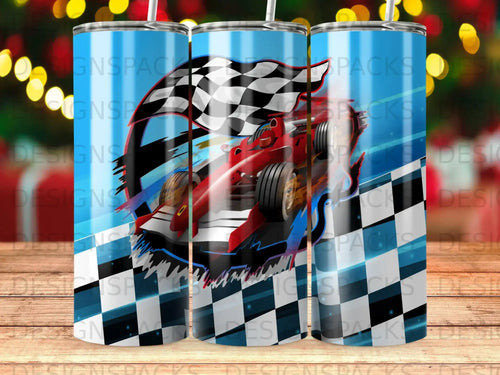 Fast F1 Car Checkered Flag Auto Race product type
