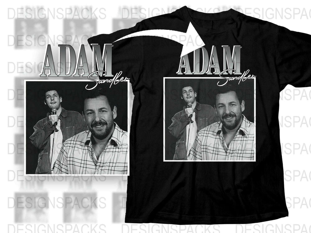 Custom Adam Sandler T-Shirt, Vintage Graphic Tee, Unisex Fashion Top, Classic Celebrity Shirt, Unique Design Gift