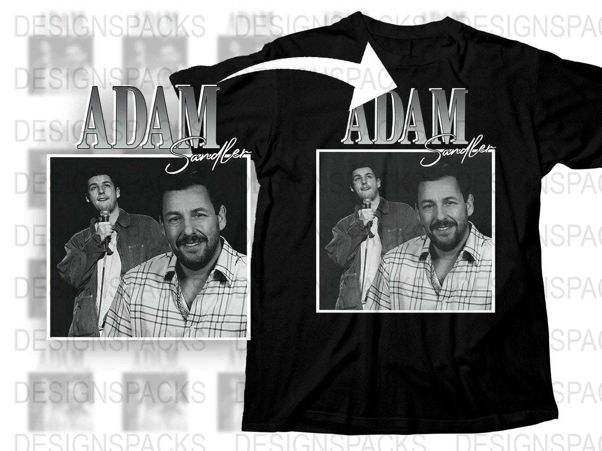 Custom Adam Sandler T-Shirt, Vintage Graphic Tee, Unisex Fashion Top, Classic Celebrity Shirt, Unique Design Gift