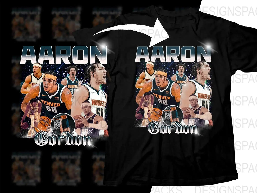 Aaron Gordon Basketball Star Bootleg Png Digital Download
