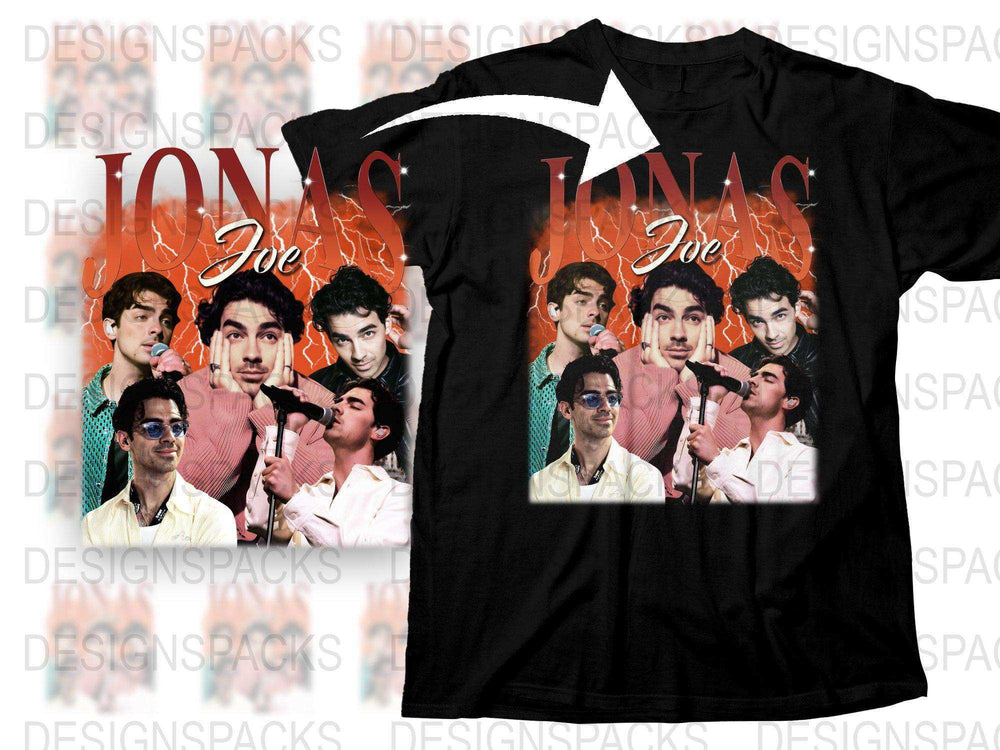 Jonas Joe Vintage Style Graphic T-Shirt, Retro Pop Music Tee, Cool Men's Fashion, Collectible Shirt
