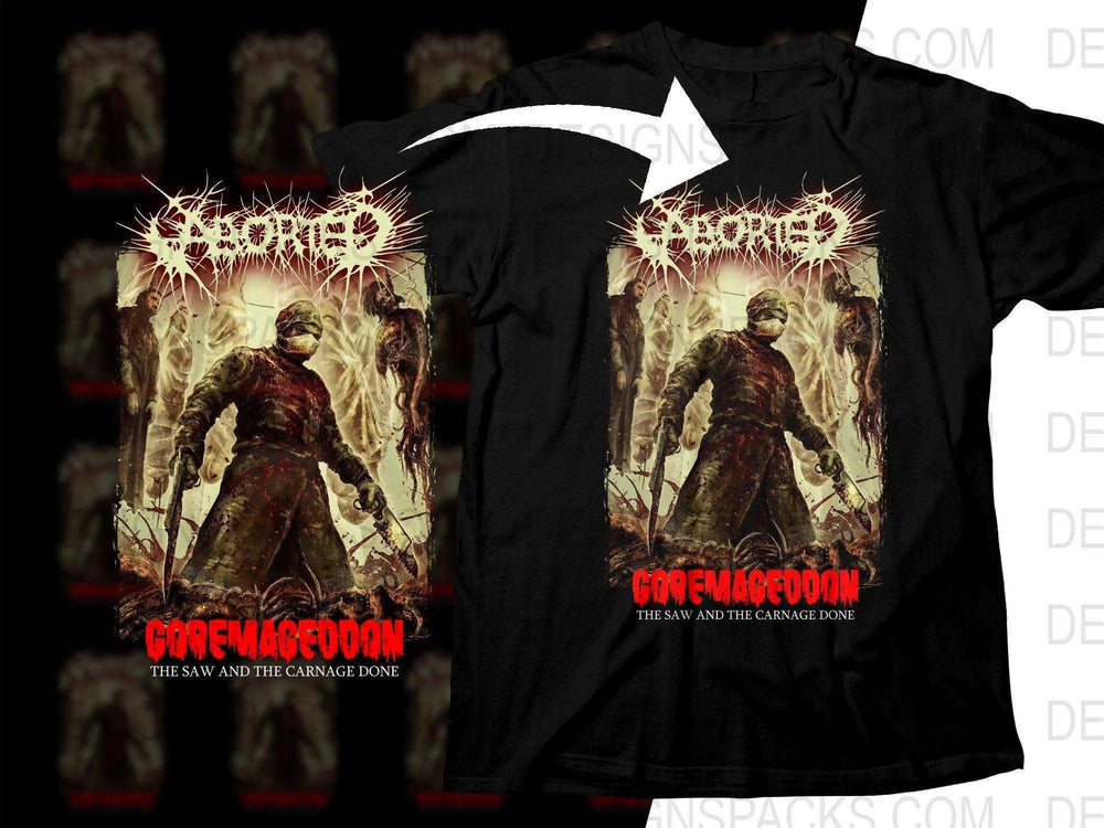 Aborted Band Goremaggedon Album Art Png Halftone Digital Download
