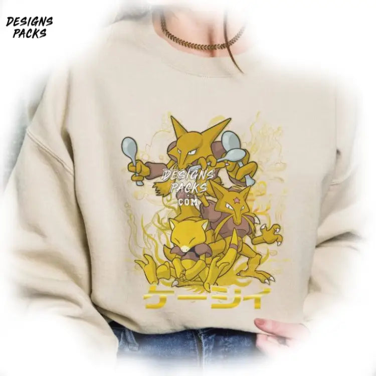 Abra Kadabra Alakazam Pokeball Anime Japanese Evolution Png Design