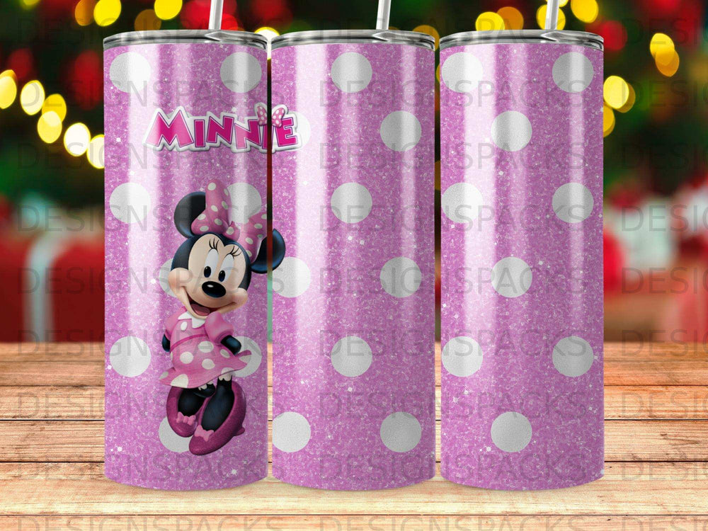 Minnie Mouse Pink Glitter Polka Dot Tumbler product type