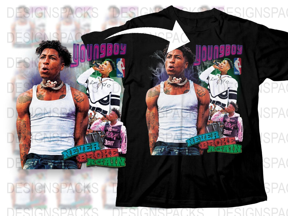 YoungBoy Never Broke Again Graphic T-Shirt, Hip Hop Merch, Rap Tee, Music Fan Gift, Urban Streetwear, Unisex Clothing