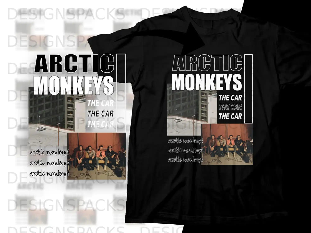 Arctic Monkeys "The Car" album art t-shirt with graphic and text.