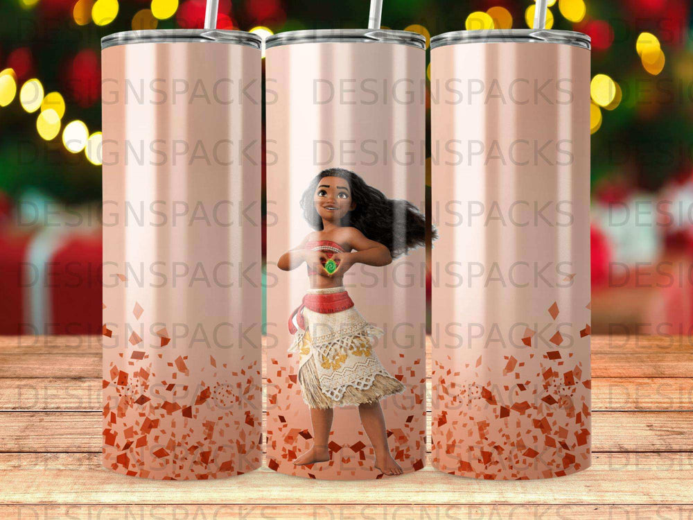 Person in Polynesian attire dancing surrounded by glittery confetti.