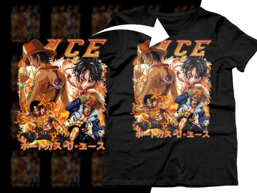 ACE Fire Anime-Inspired One Piece Png Digital DOWNLOAD