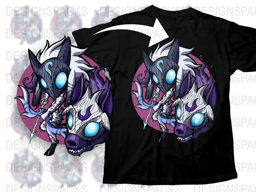Fantasy Wolf T-Shirt, Blue Eyed Wolf Graphic Tee, Men's Women's Unisex Apparel, Cool Animal Design Shirt