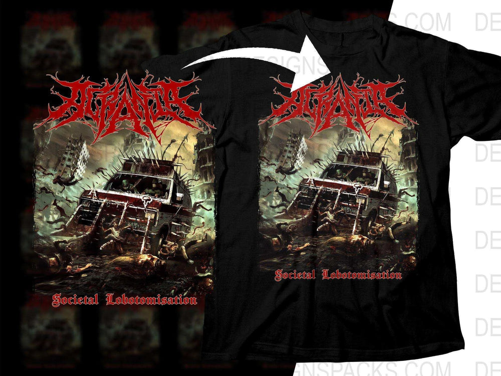 Acrania Apocalyptic Design Societal Lobotomisation Png Halftone Digital Download